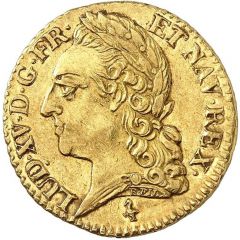 Gold Louis with old face - Louis XV