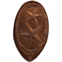 Elongated Coin - Sea Life Birmingham starfish