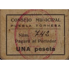 1 Peseta Puebla Tornesa