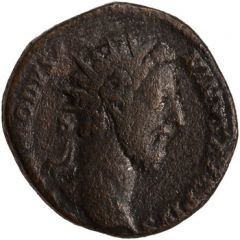 Dupondius - Commodus P M TR P VIIII IMP VI COS IIII P P S C, Minerva