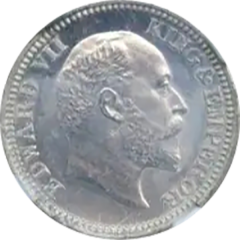 1/2 Pice - Edward VII Aluminium Pattern OMS