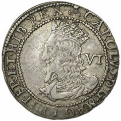 6 Shillings - Charles I 3rd Coinage, 5th Issue