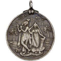 Medal - Krishna and Radha Radha Kishore Manikya