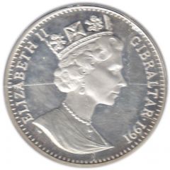 1 Crown - Elizabeth II Chariot Racing, Silver Proof Issue