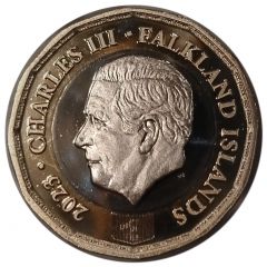 1 Pound - Charles III Coat of Arms