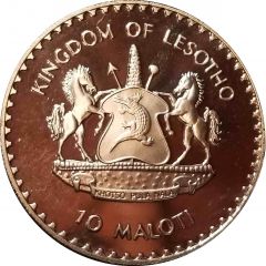 10 Maloti - Moshoeshoe II George Washington