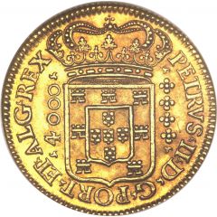 Moeda - Pedro II Lisboa and Rio mints