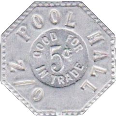 5 Cents - O/Z Pool Hall Culbertson, Nebraska