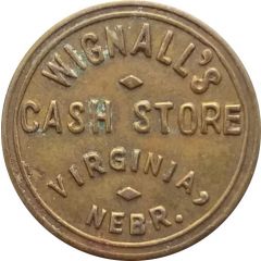 5 Cents - Wignall`s Cash Store Virginia, Nebraska