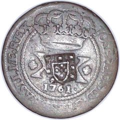 40 Réis - José I Countermarked 20 Réis