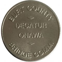 50 Cents - Burt County Bridge Comm. Decatur, Nebraska