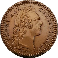 Token - Louis XV Eadem Trans Aquora Virtus - Restrike