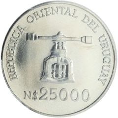 25 000 Nuevos Pesos Anniversary of Central Bank