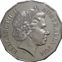 50 Cents - Elizabeth II 4th Portrait - Year of the Horse