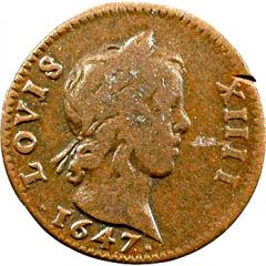 Double Tournois - Louis XIV