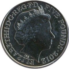 5 Pounds - Elizabeth II 4th portrait, London Paralympics