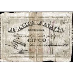 5 Pesetas Banco de España - Santander