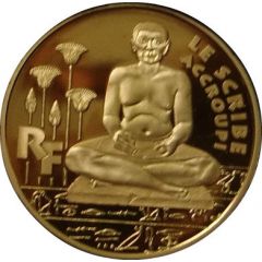 100 Francs The Scribe Accroupi