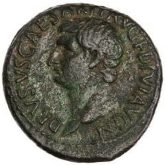 As - Drusus Caesar IMP T CAES DIVI VESP F AVG REST