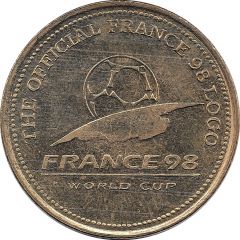Official Licensed Medallion - France 98 World Cup Official Logo