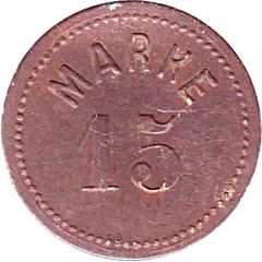 15 Pfennig Marke