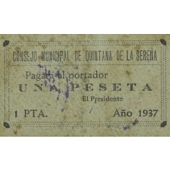 1 Peseta Quintana de la Serena