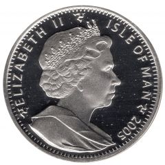 1 Crown - Elizabeth II The Battle of Trafalgar, Silver Proof with copper inlay