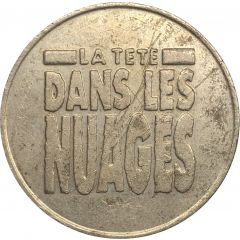 Jeton La tête dans les nuages 30mm