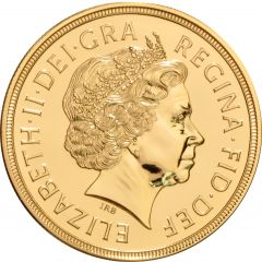 5 Sovereign - Elizabeth II 4th portrait