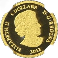 5 Dollars - Elizabeth II Year of the Dragon