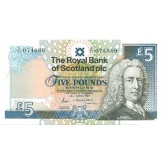 5 Pounds Royal Bank of Scotland
