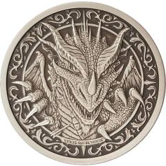 2 oz Silver Destiny Knight: The Dragon