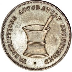Civil War Merchant Token - Albert Ross Druggist Cincinnati, Ohio