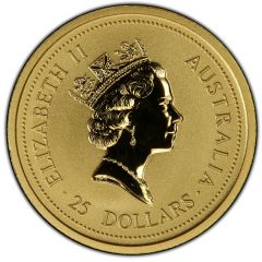 25 Dollars - Elizabeth II 3rd Portrait - Year of the Ox - Gold Bullion Coin