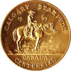 Souvenir Medal - Calgary, Alberta Calgary Stampede