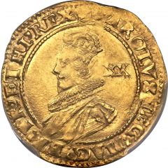 1 Unite - Charles I group B, 2nd bust