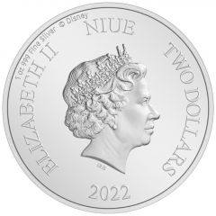 2 Dollars - Elizabeth II 101 Dalmatians: Cruella de Vil