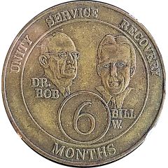 Token - AA Sobriety 6 Months
