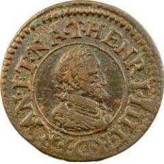 Denier Tournois - Henri IV Nantes