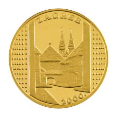 Medal - Zagreb Stone Gate Gold, 1.75 g