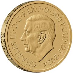 200 Pounds - Charles III St George & The Dragon, Gold Proof