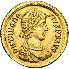 Solidus - Theodosius I CONCORDIA AVGGGZ, Constantinopolis