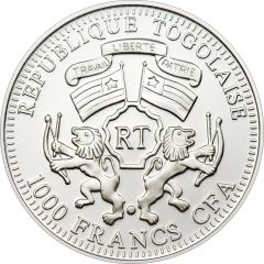 1000 Francs CFA Green Sunbird