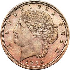 2 1/2 Dollars `Quarter Eagle` Pattern, copper