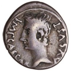Denarius - Augustus P CARISIVS LEG PRO PR EMERITA