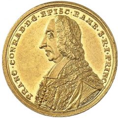1 Ducat - Francis Conrad of Stadion Homage of the City of Bamberg