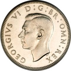 1 Shilling - George VI English crest, with `IND:IMP`