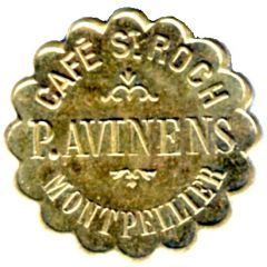 20 Centimes - Café St Roch P.AVINENS - Montpellier [34]