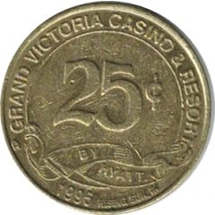 25 Cent Gaming Token - Grand Victoria Casino Rising Sun, Indiana