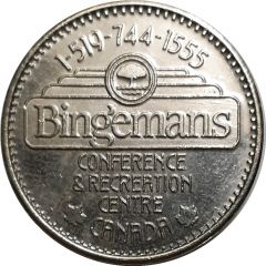 Token - Bingemans Kitchener, Ontario